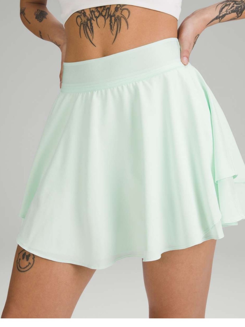 lululemon athletica Mint Green Flared Tennis Skirt Size 0